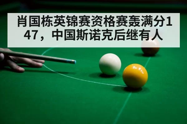 肖国栋英锦赛资格赛轰满分147,中国斯诺克后继有人